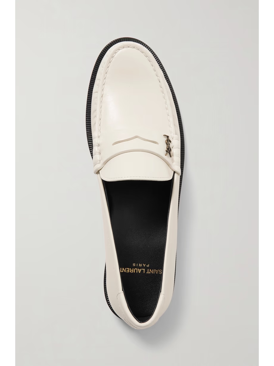 Le Loafer logo-appliquéd leather loafers