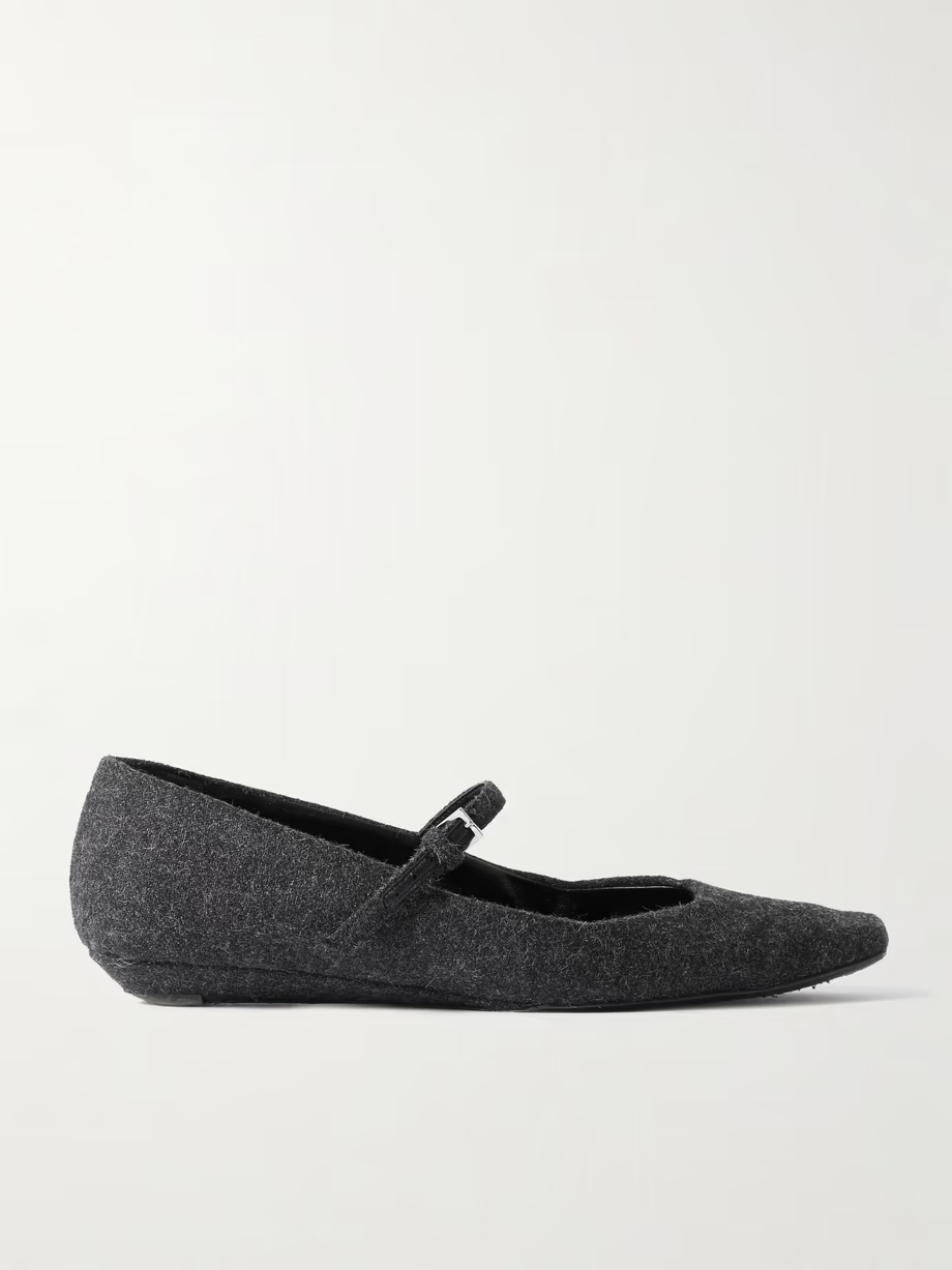 Regane flannel Mary Jane ballet flats Regane flannel Mary Jane ballet flats