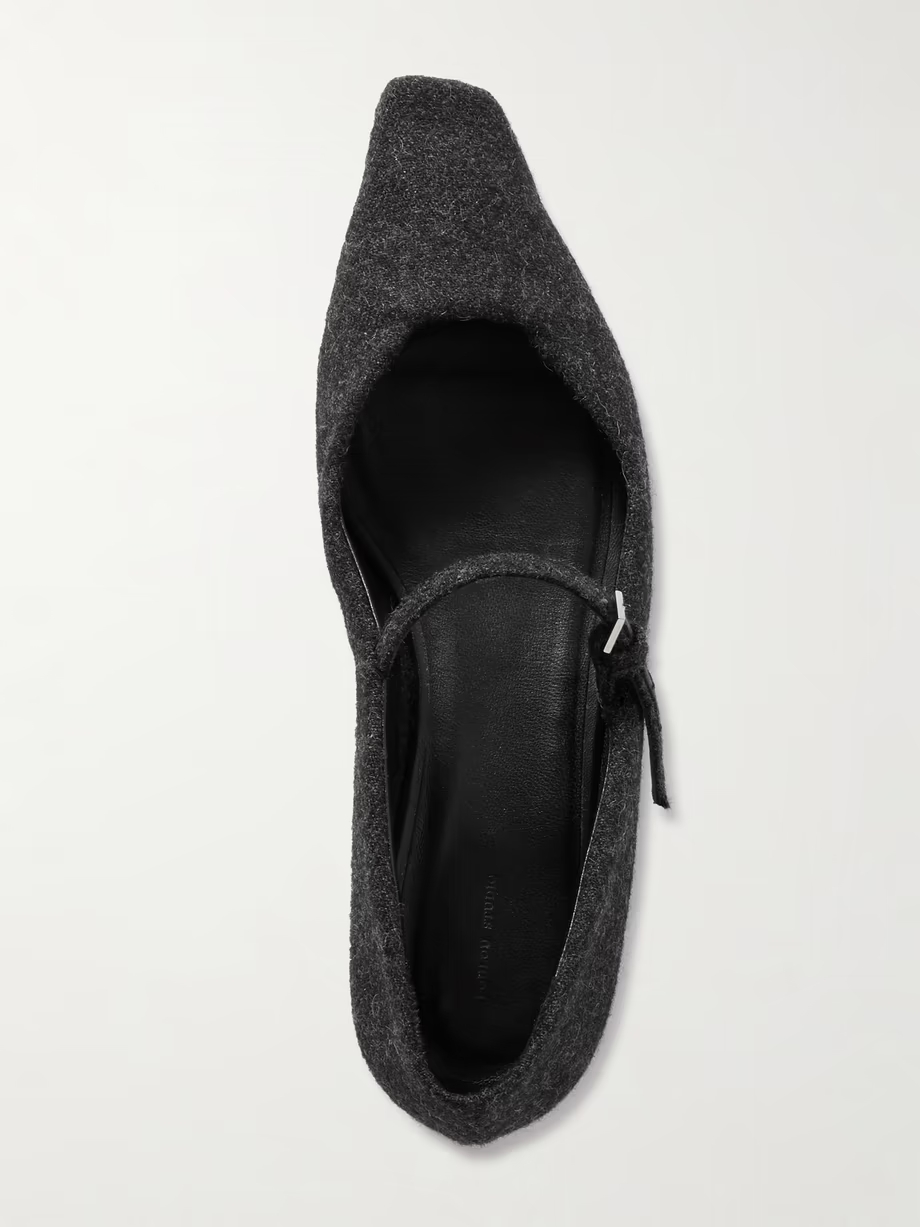 Regane flannel Mary Jane ballet flats Regane flannel Mary Jane ballet flats