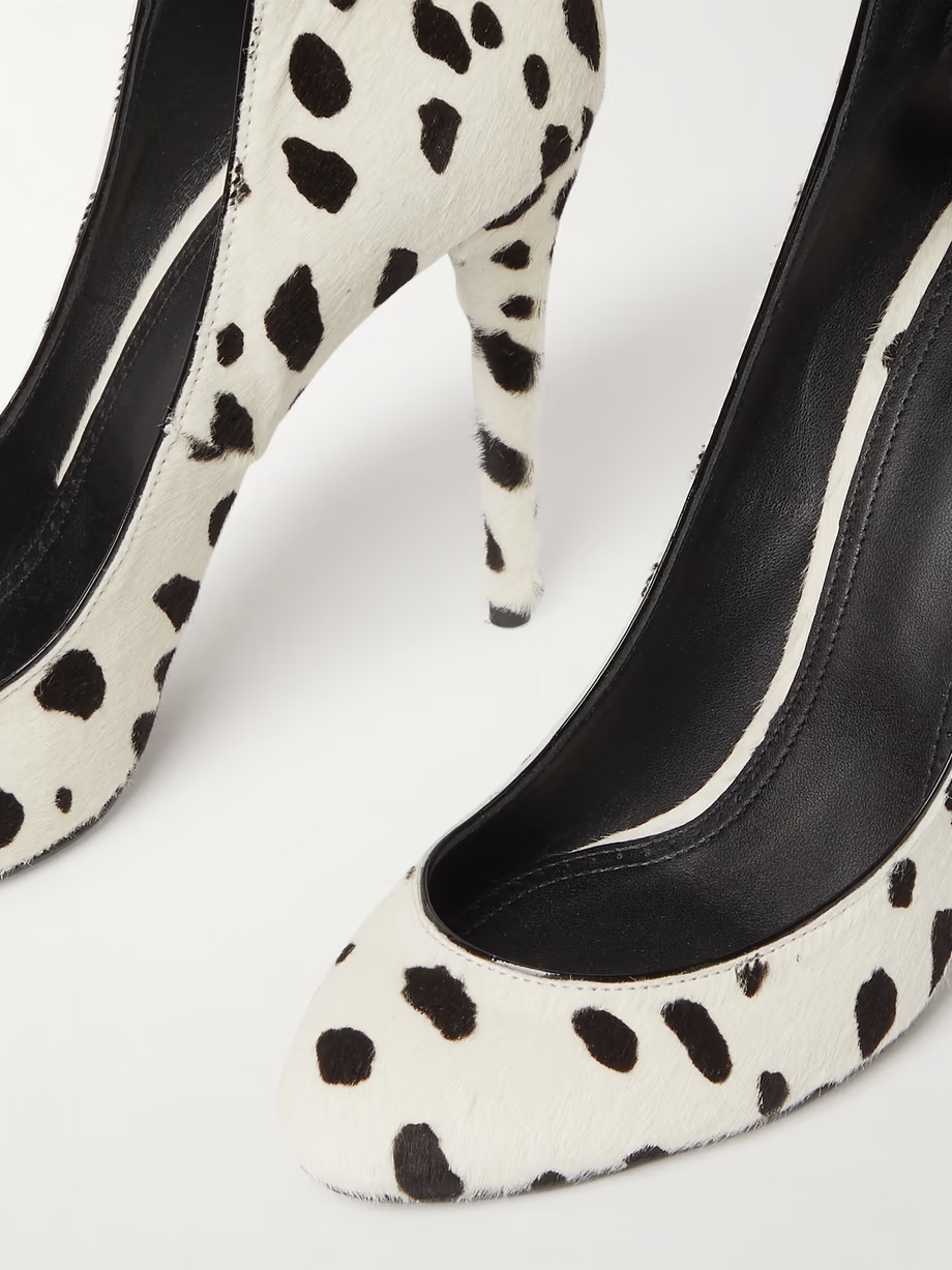 90 calf hair pumps