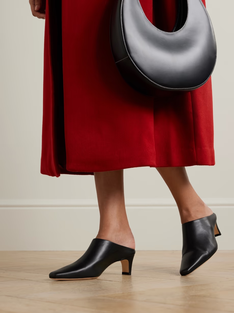 Wally leather mules