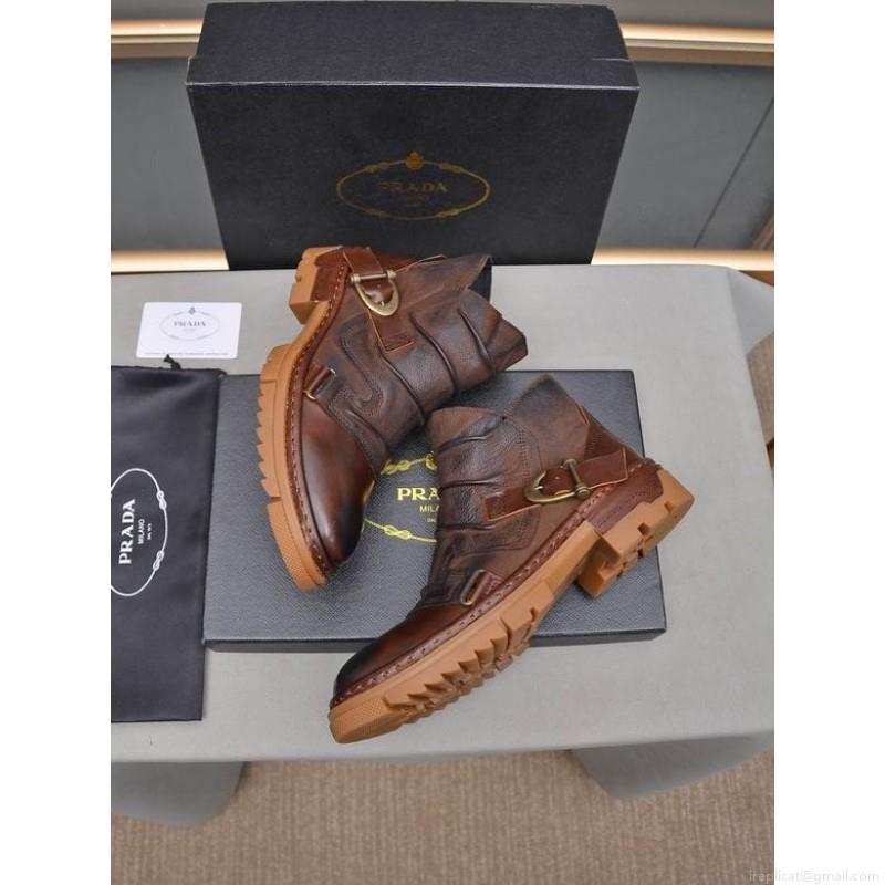 Pradar Boots Man 1219 Prada sz38-44 2C n0901