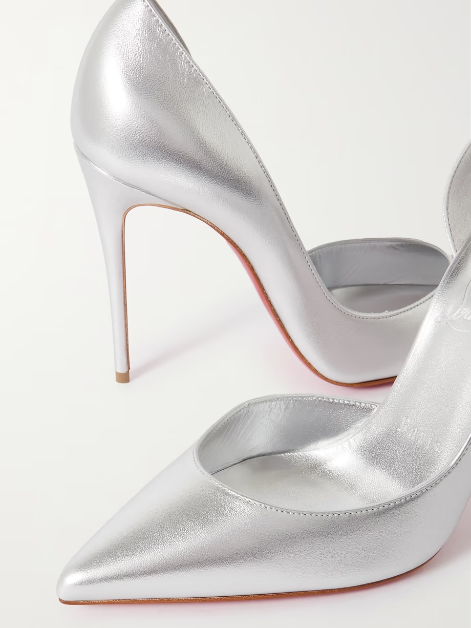 Iriza 100 metallic leather pumps