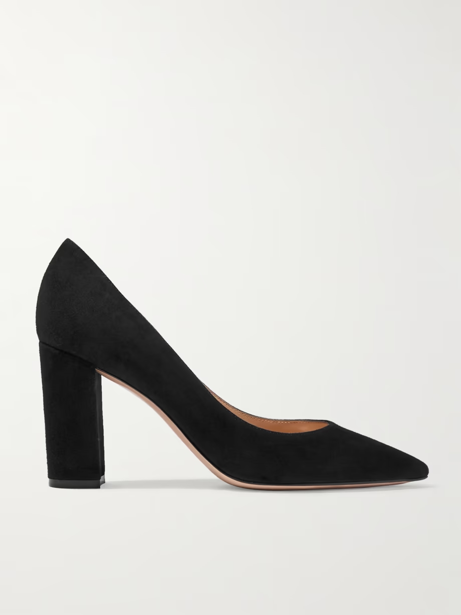 Piper 85 suede pumps