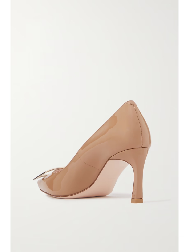 Belle Vivier Trompette embellished patent-leather pumps Belle Vivier Trompette embellished patent-leather pumps