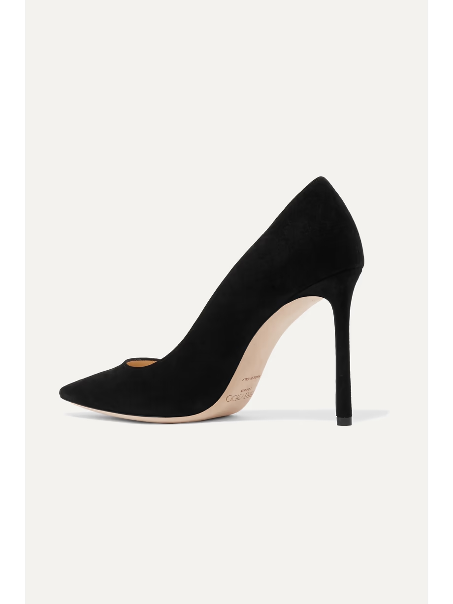 Romy 100 suede pumps