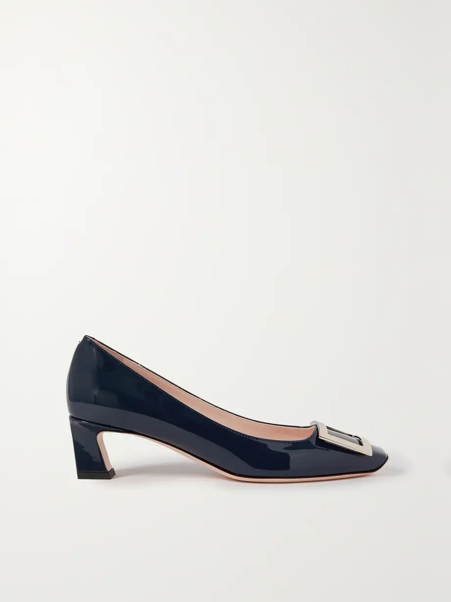 Decollete Trompette patent-leather pumps