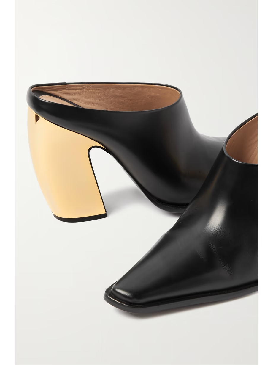 Tex leather mules Tex leather mules