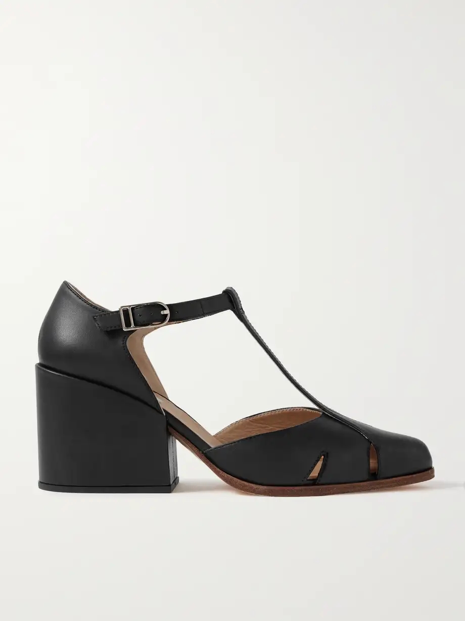 + NET SUSTAIN Hawes leather Mary Jane pumps