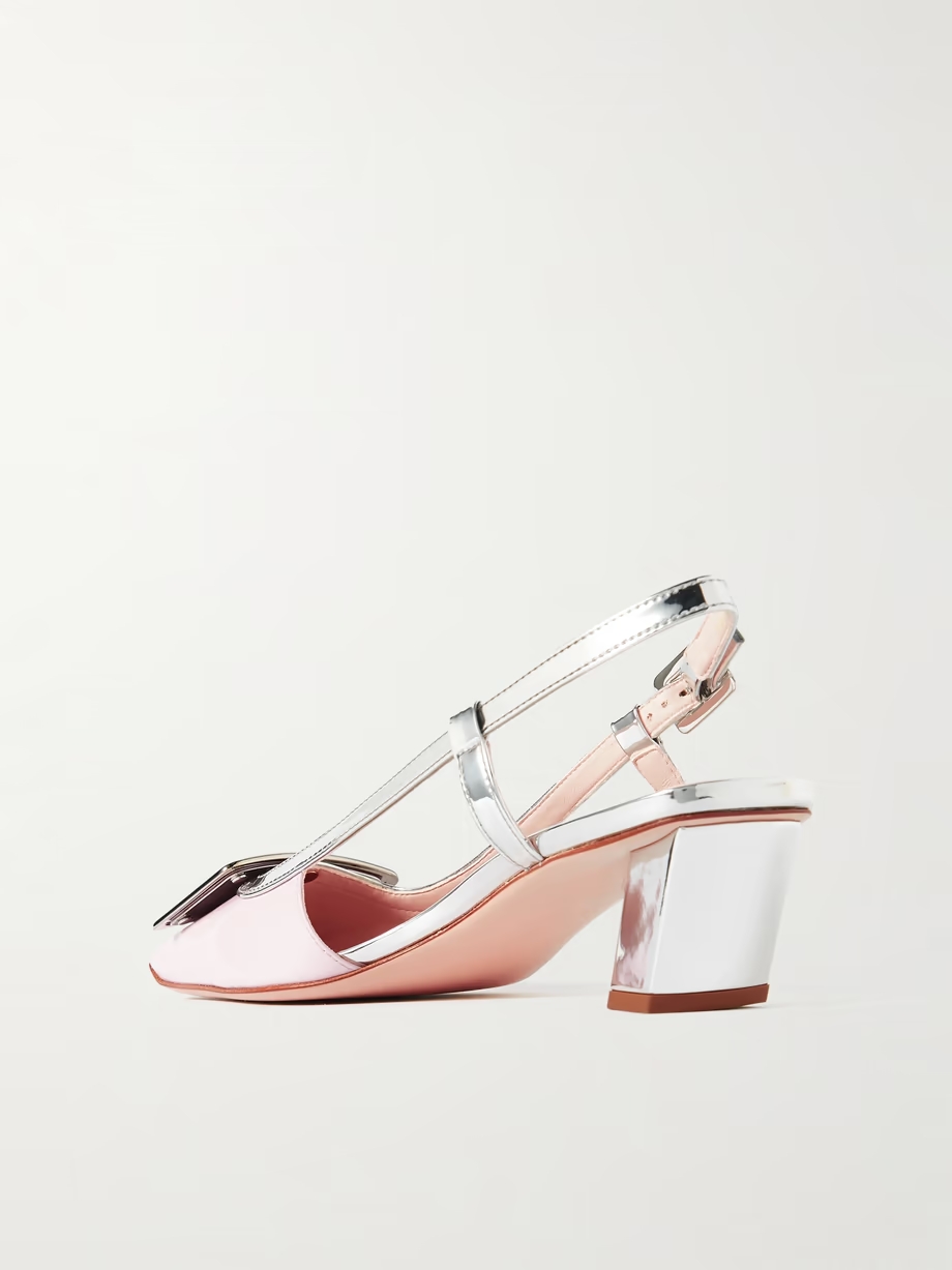 Belle Vivier patent-leather slingback pumps Belle Vivier patent-leather slingback pumps
