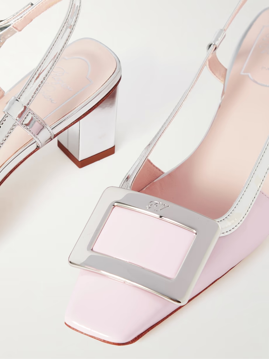 Belle Vivier patent-leather slingback pumps Belle Vivier patent-leather slingback pumps