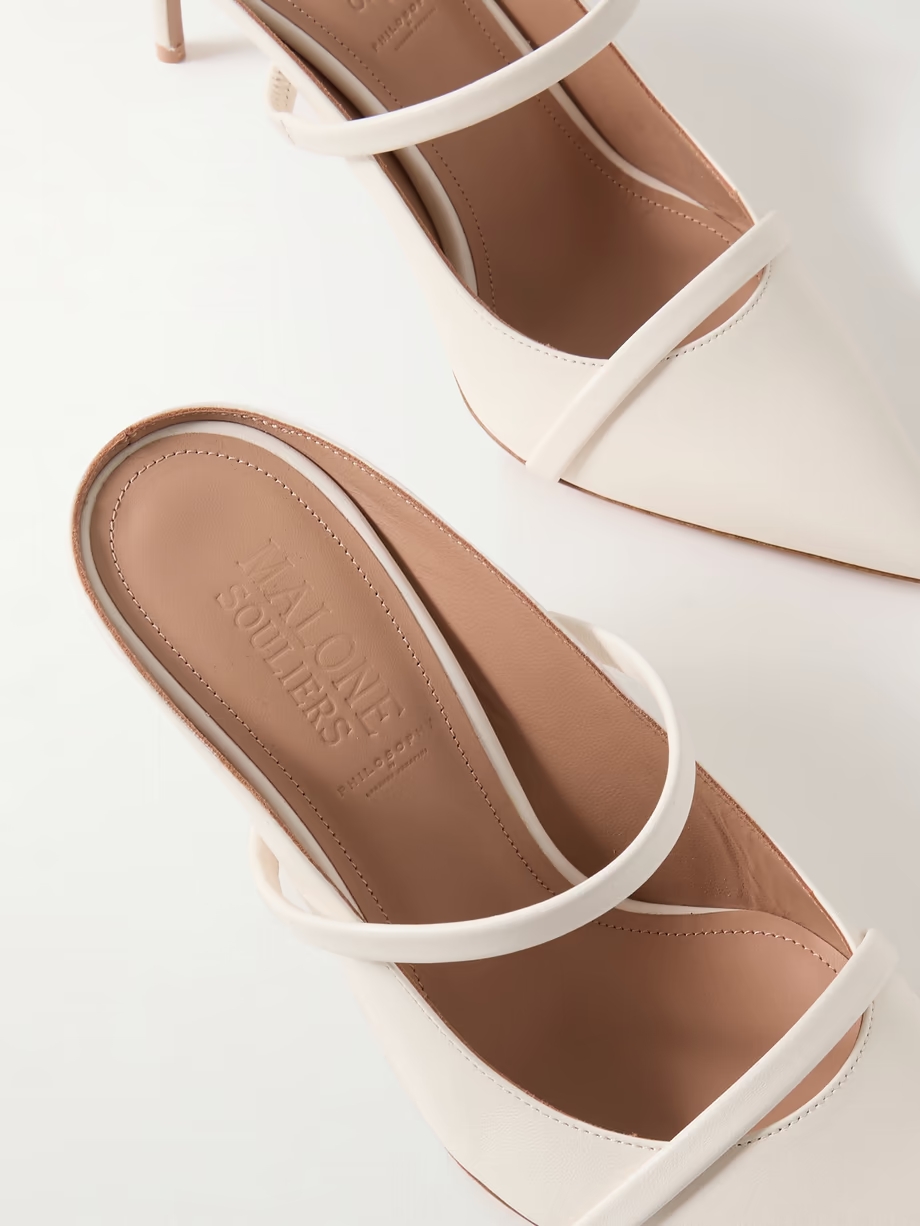 Aurora 70 leather mules