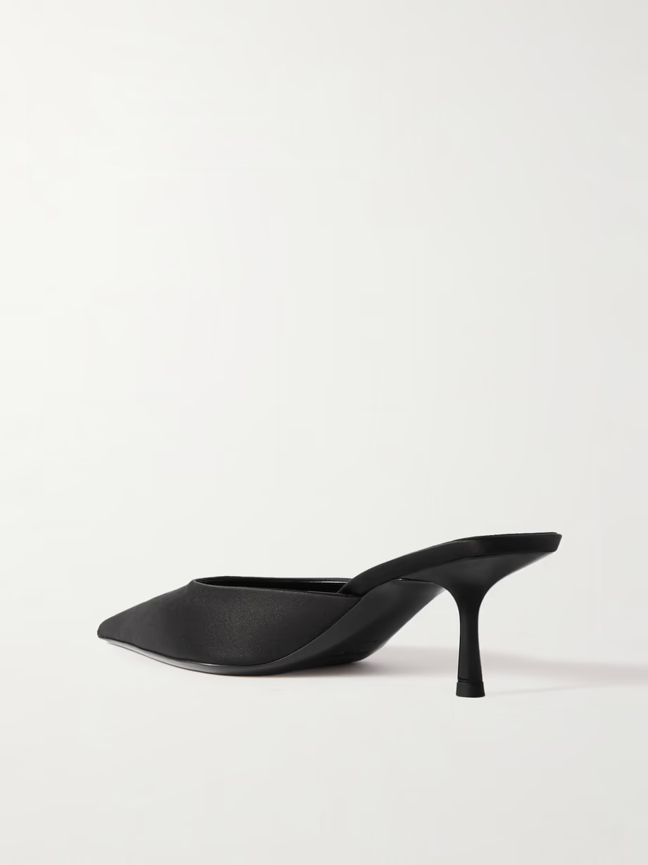 Barbara satin mules