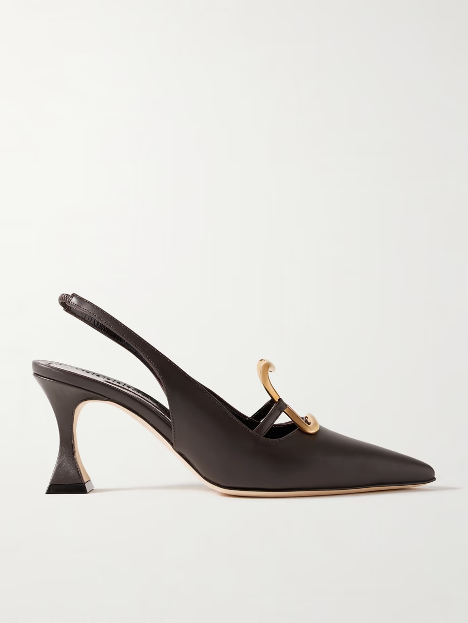 Nikkal 70 leather slingback pumps Nikkal 70 leather slingback pumps