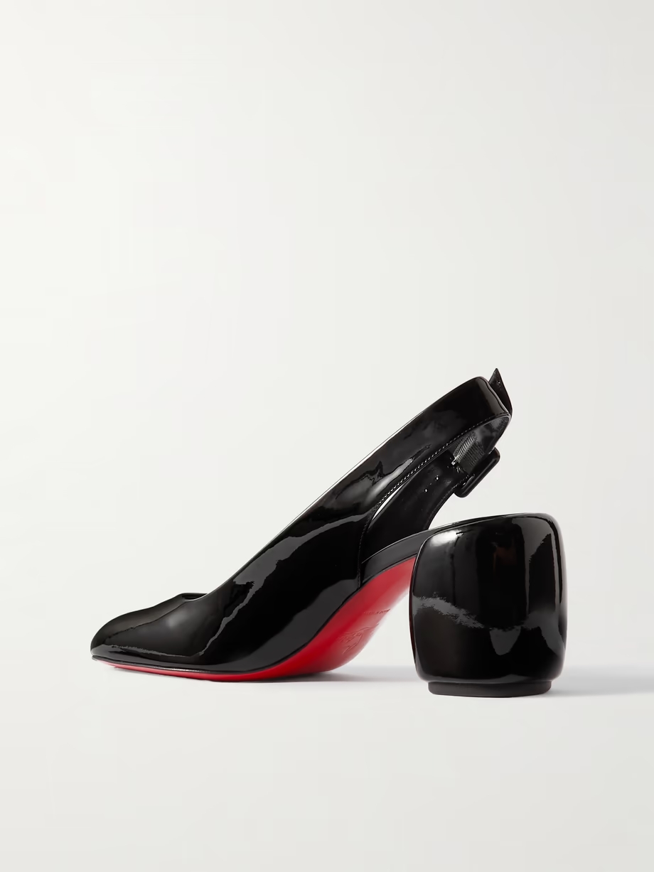 Minny Sling 70 patent leather slingback sandals Minny Sling 70 patent leather slingback sandals