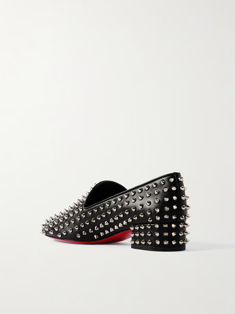 Spikeasy studded leather pumps