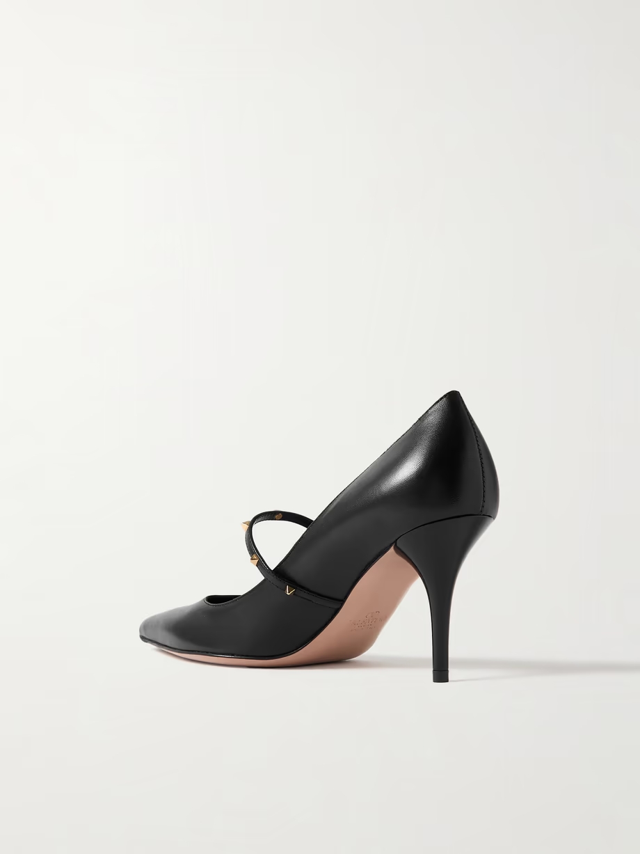 Rockstud Wispy 80 leather Mary Jane pumps Rockstud Wispy 80 leather Mary Jane pumps