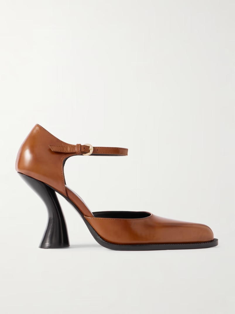 Mary Jane leather point-toe pumps Mary Jane leather point-toe pumps