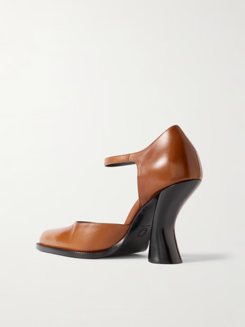 Mary Jane leather point-toe pumps Mary Jane leather point-toe pumps