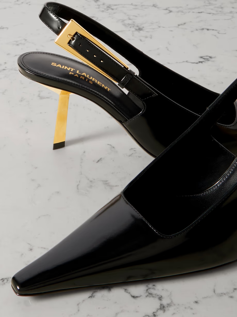 Lee leather slingback pumps Lee leather slingback pumps