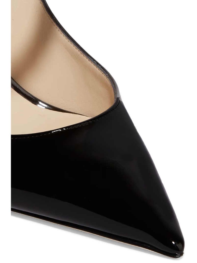 Bing 100 crystal-embellished patent-leather mules