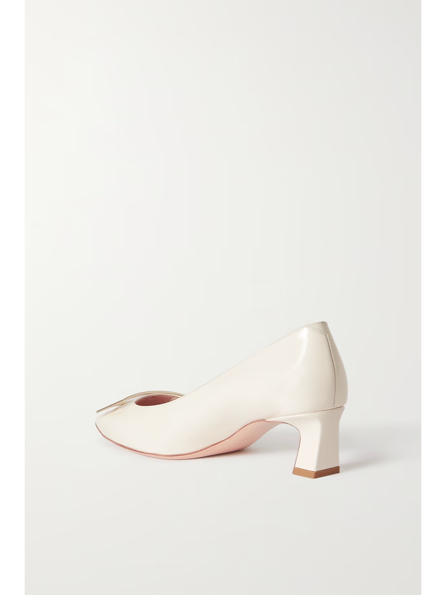 Decollete Trompette patent-leather pumps