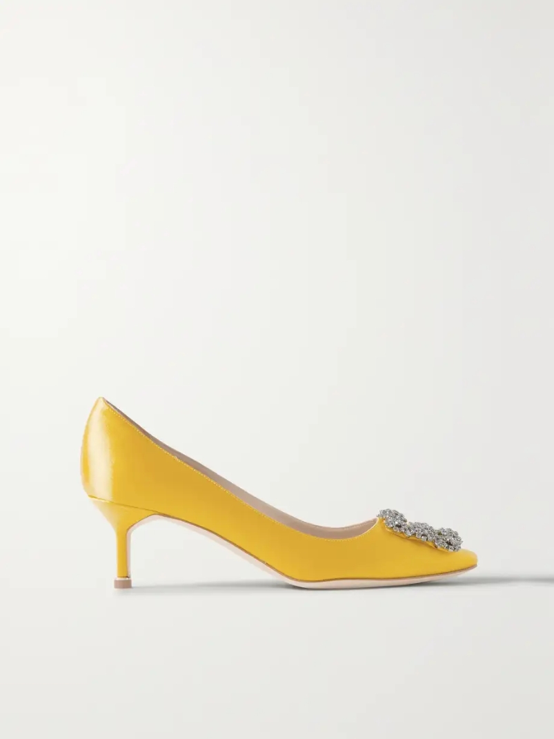 Hangisi 50 embellished satin pumps