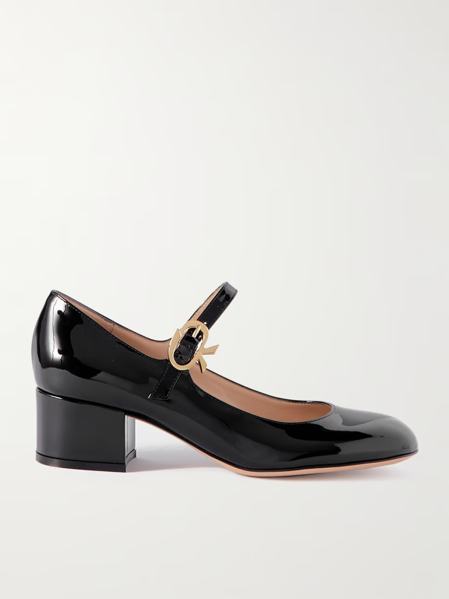 45 patent-leather Mary Jane pumps 45 patent-leather Mary Jane pumps