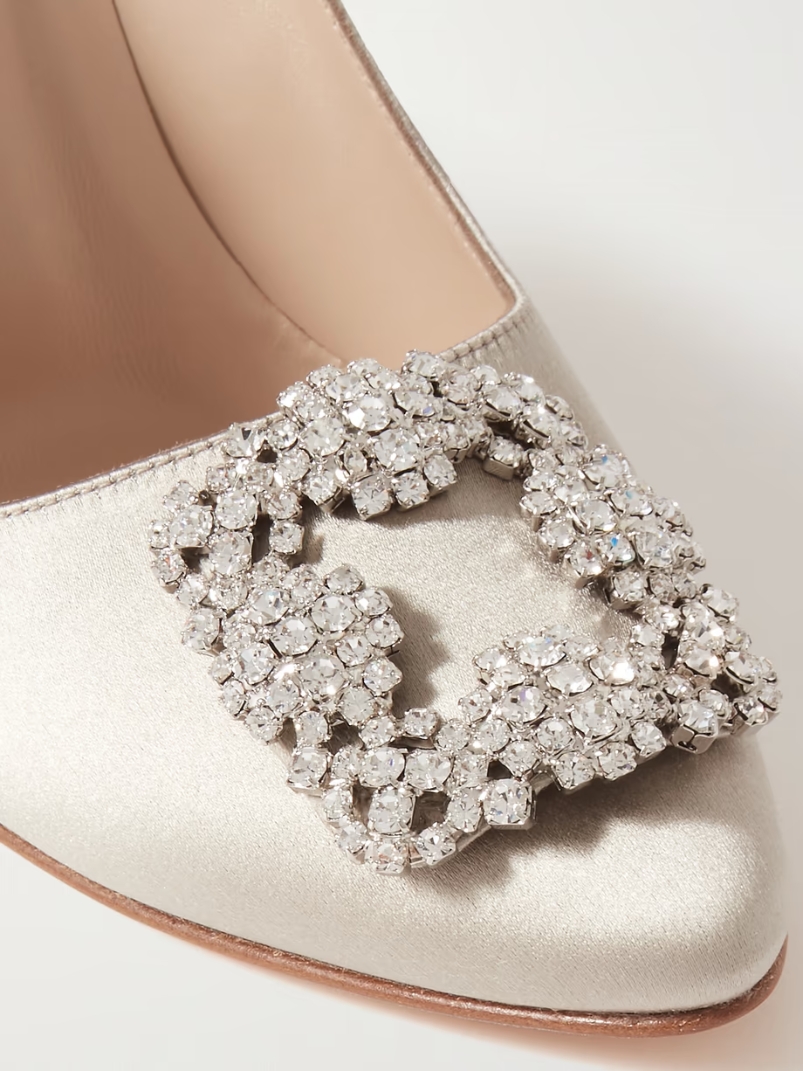 Hangisi 105 embellished satin pumps