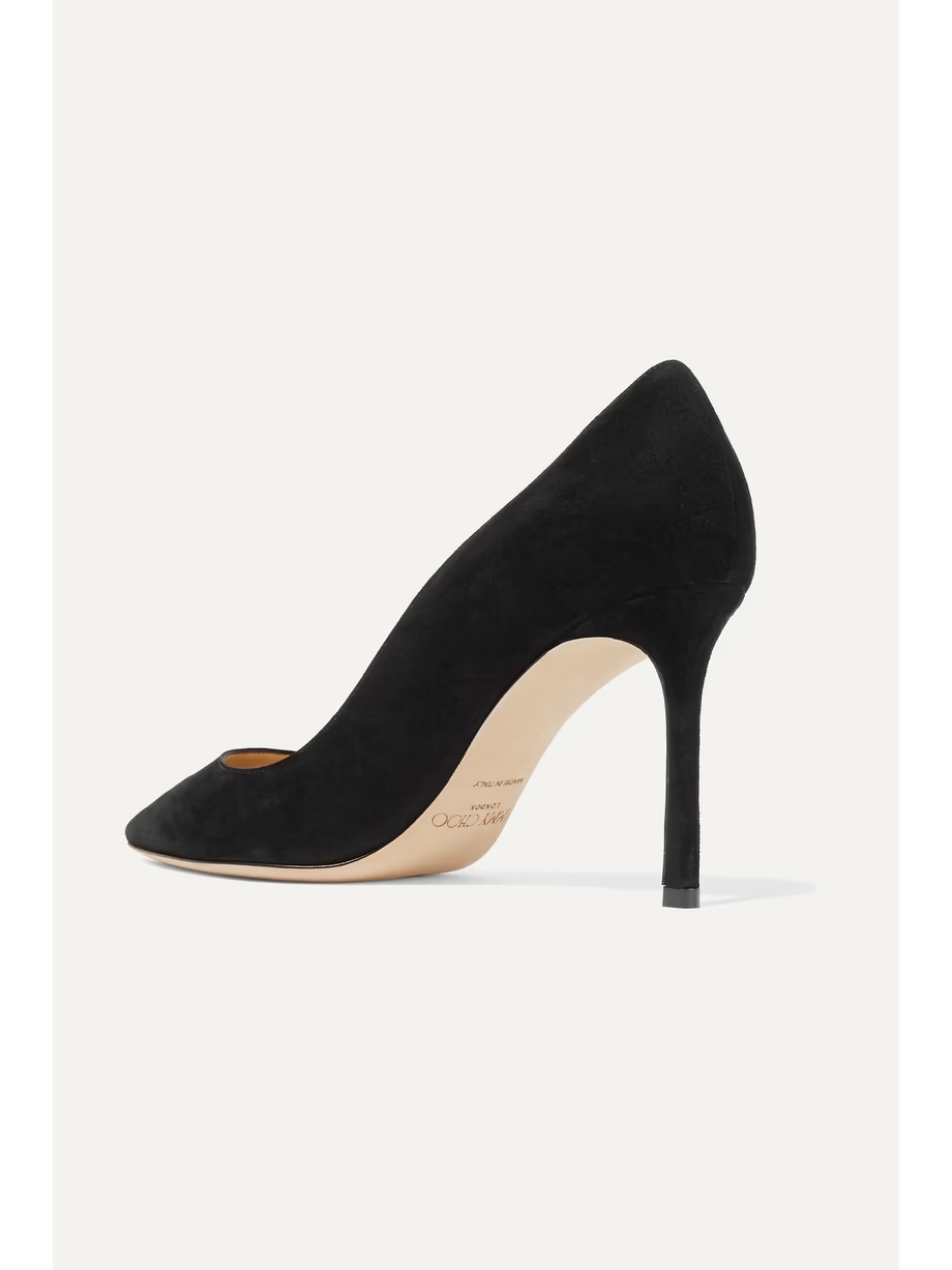 Romy 85 suede pumps