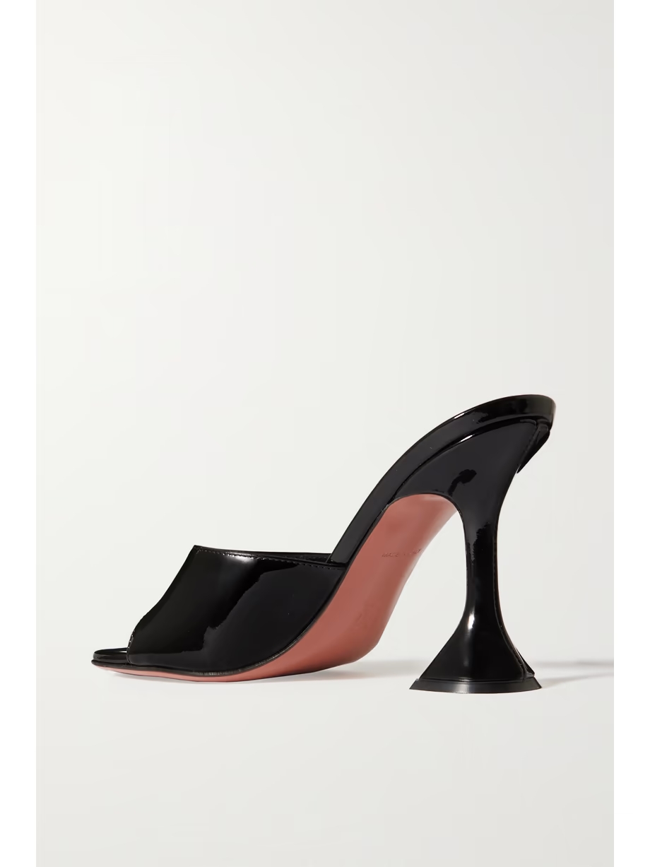 Lupita patent-leather mules