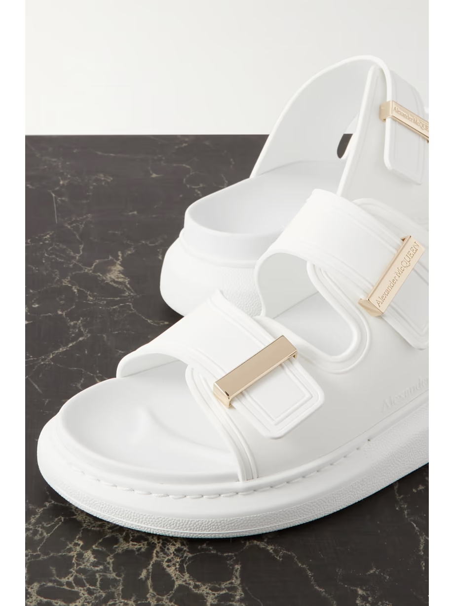 Leather exaggerated-sole sandals Leather exaggerated-sole sandals