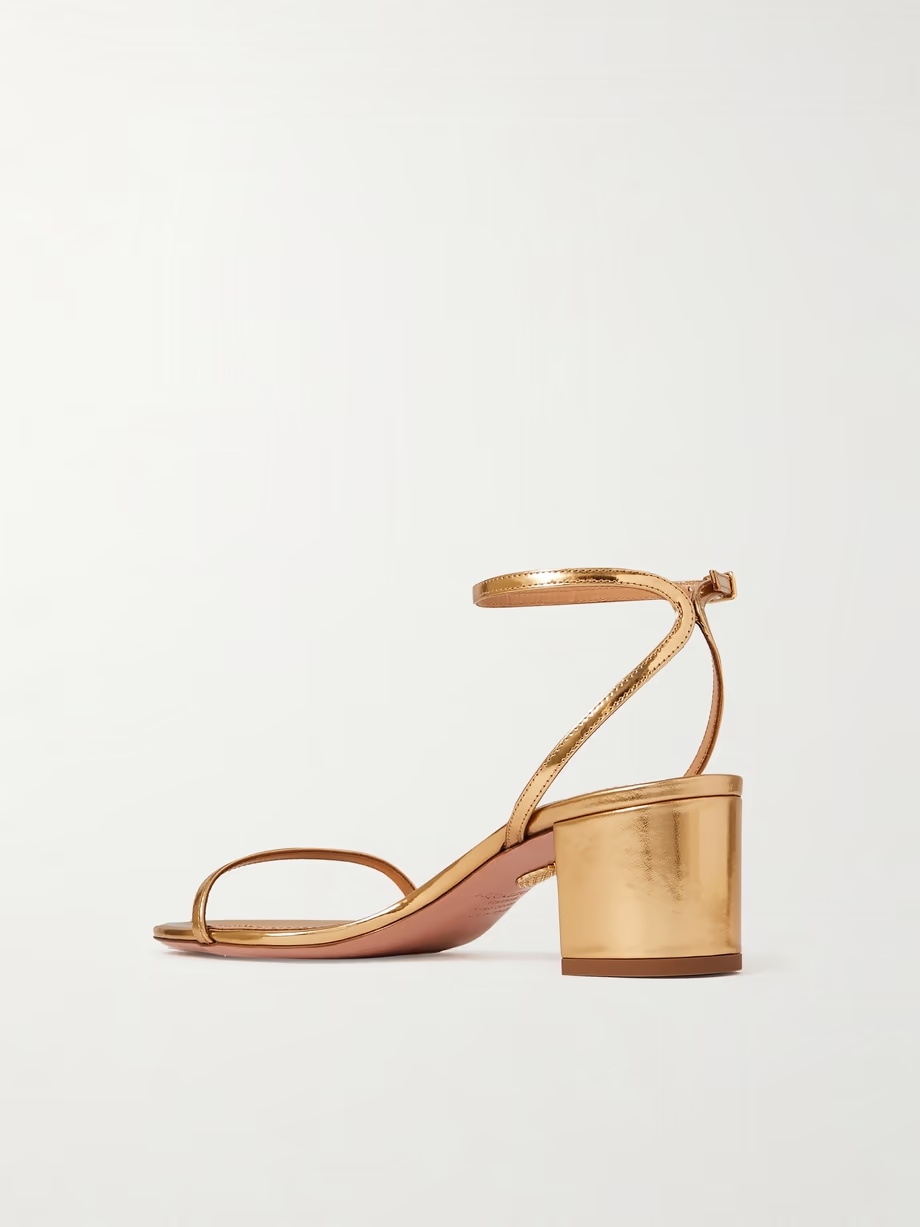 Olie 50 metallic leather sandals