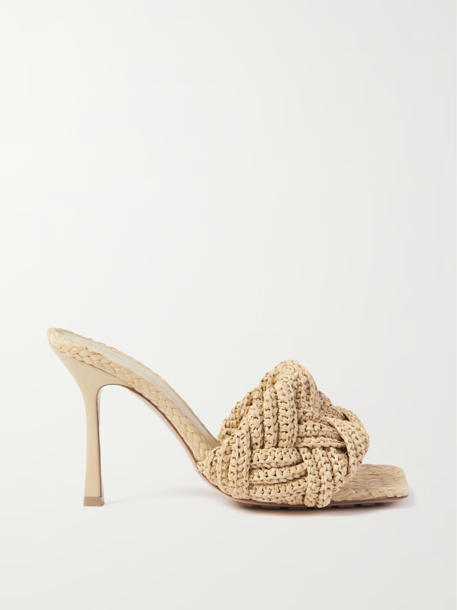 Lido intrecciato leather mules Lido intrecciato leather mules