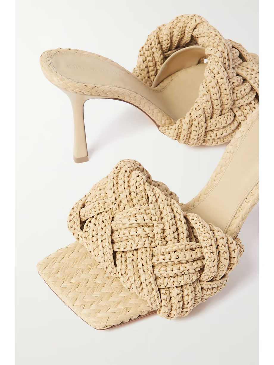 Lido intrecciato leather mules Lido intrecciato leather mules