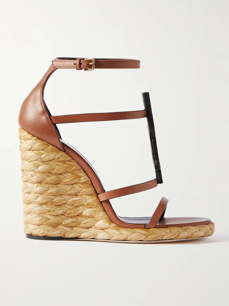 Cassandra leather wedge sandals