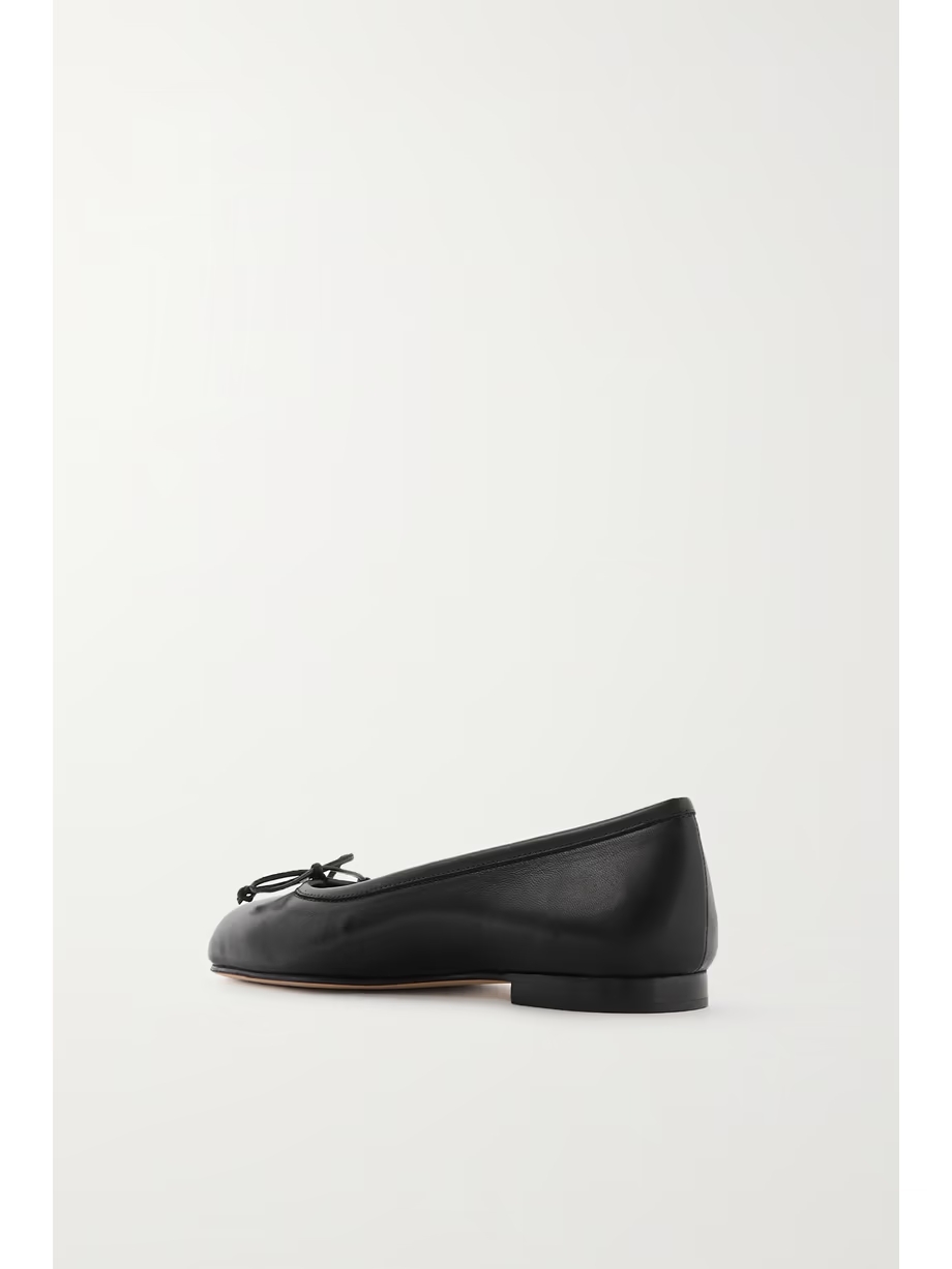 Veralli bow-detailed leather ballet flats