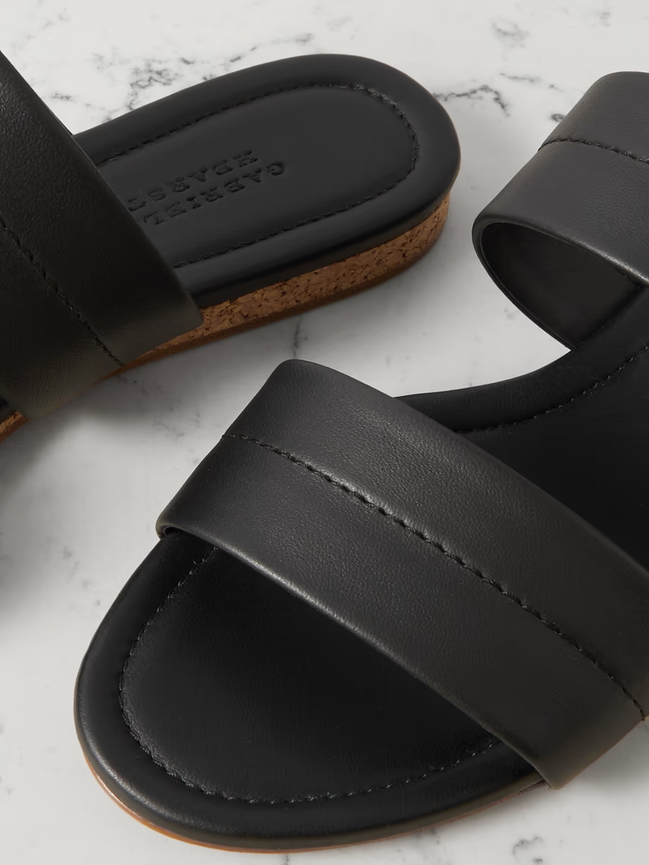 Lora leather slides