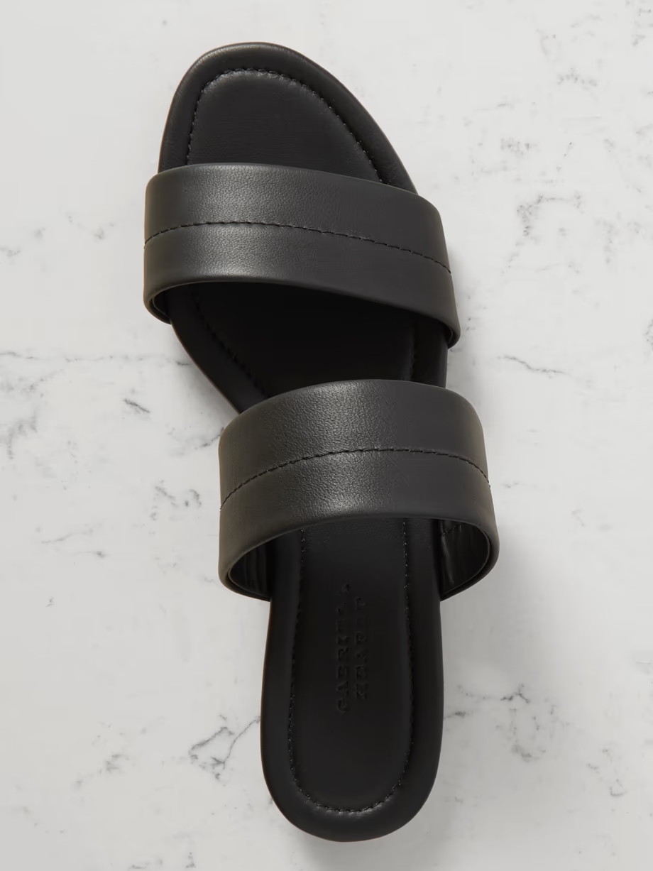 Lora leather slides