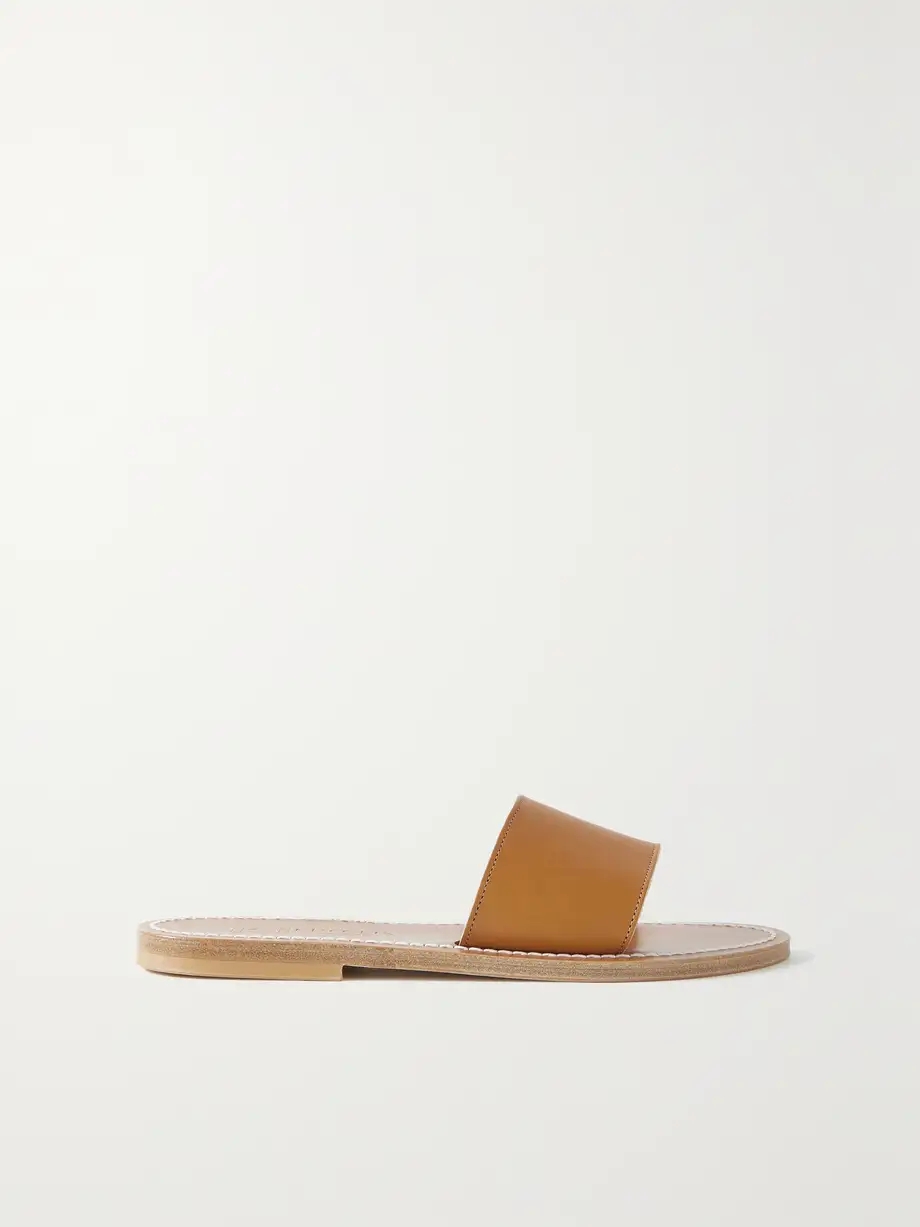 + NET SUSTAIN Anacapri leather slides