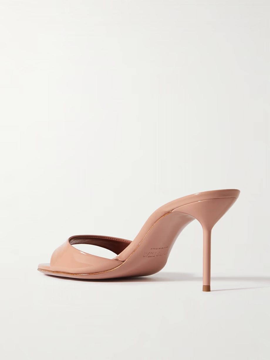 Lidia patent-leather mules