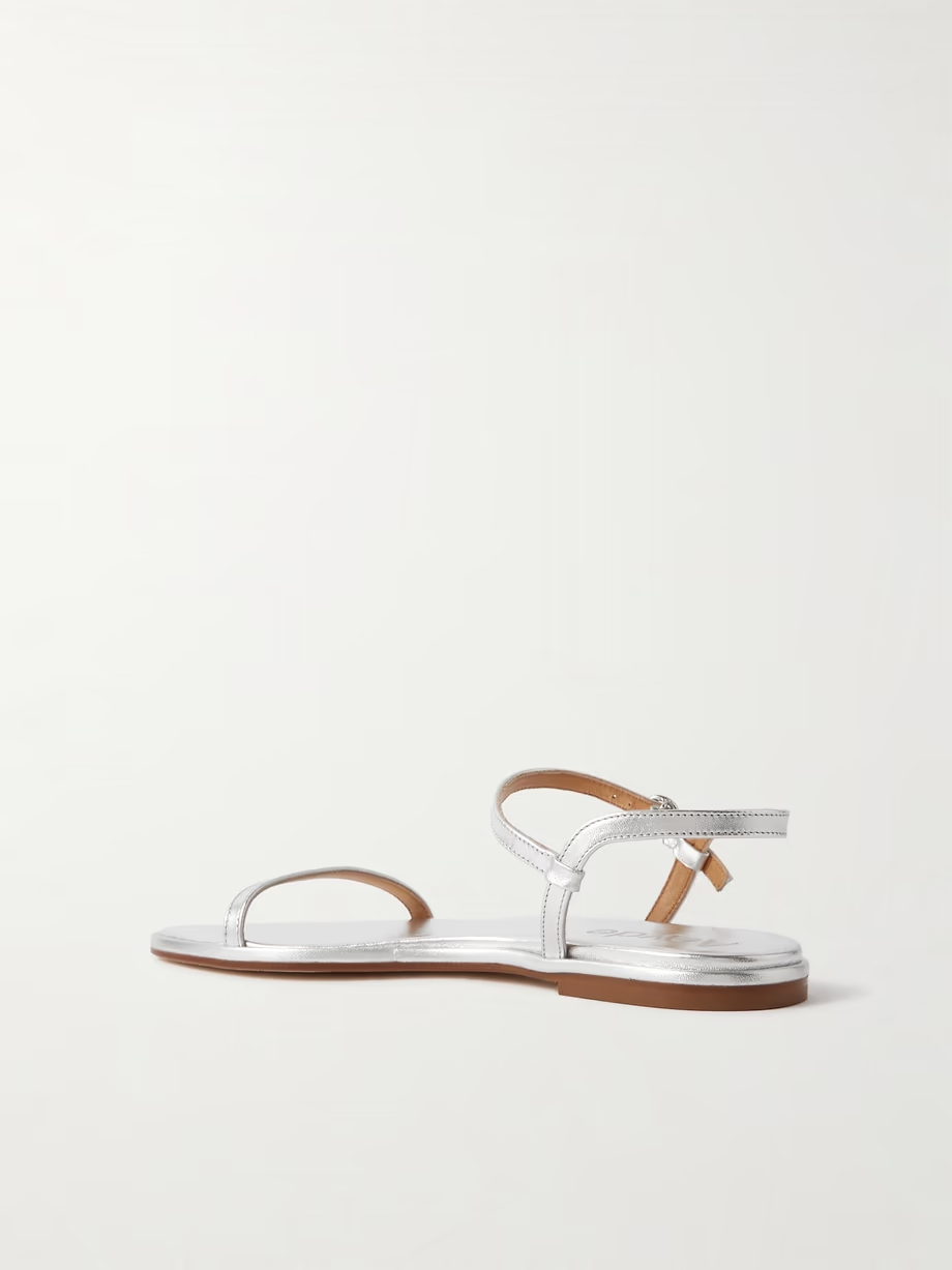 Nettie metallic leather sandals