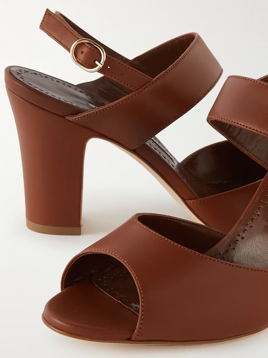 Khiko 90 leather slingback sandals Khiko 90 leather slingback sandals