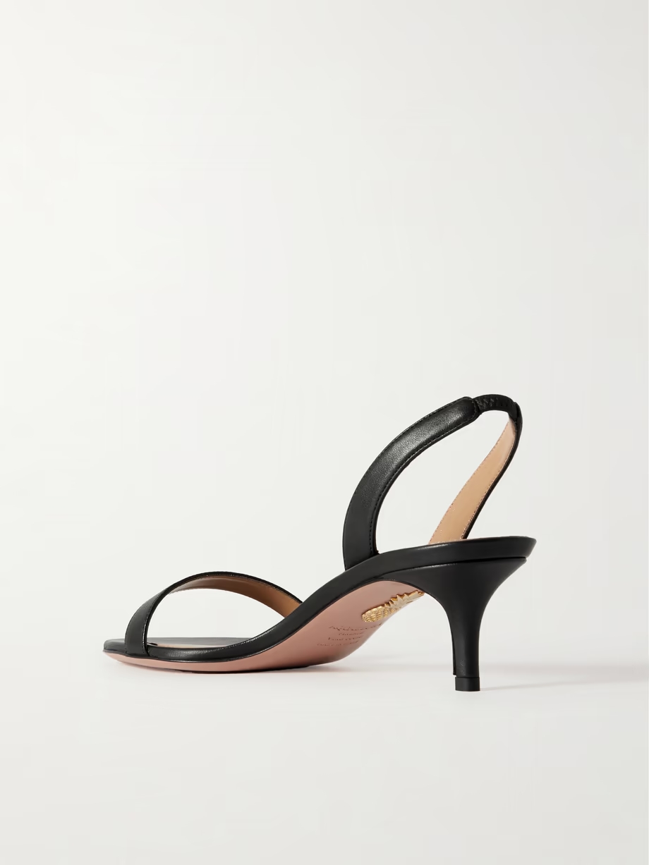 So Nude 50 leather slingback sandals