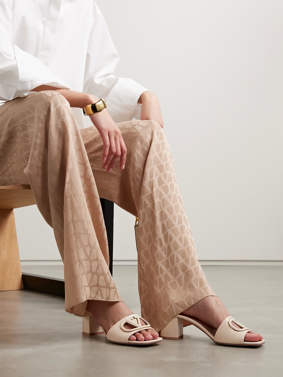 VLOGO 60 embellished leather mules VLOGO 60 embellished leather mules