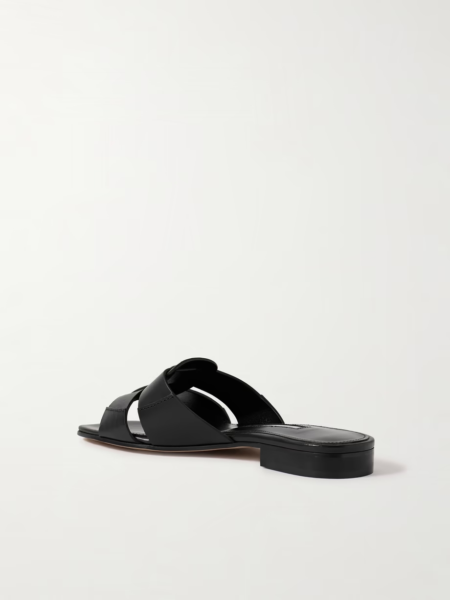 Leo leather slides Leo leather slides