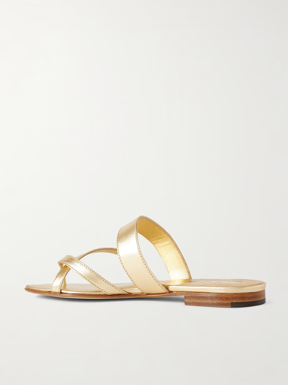 Susa metallic leather sandals