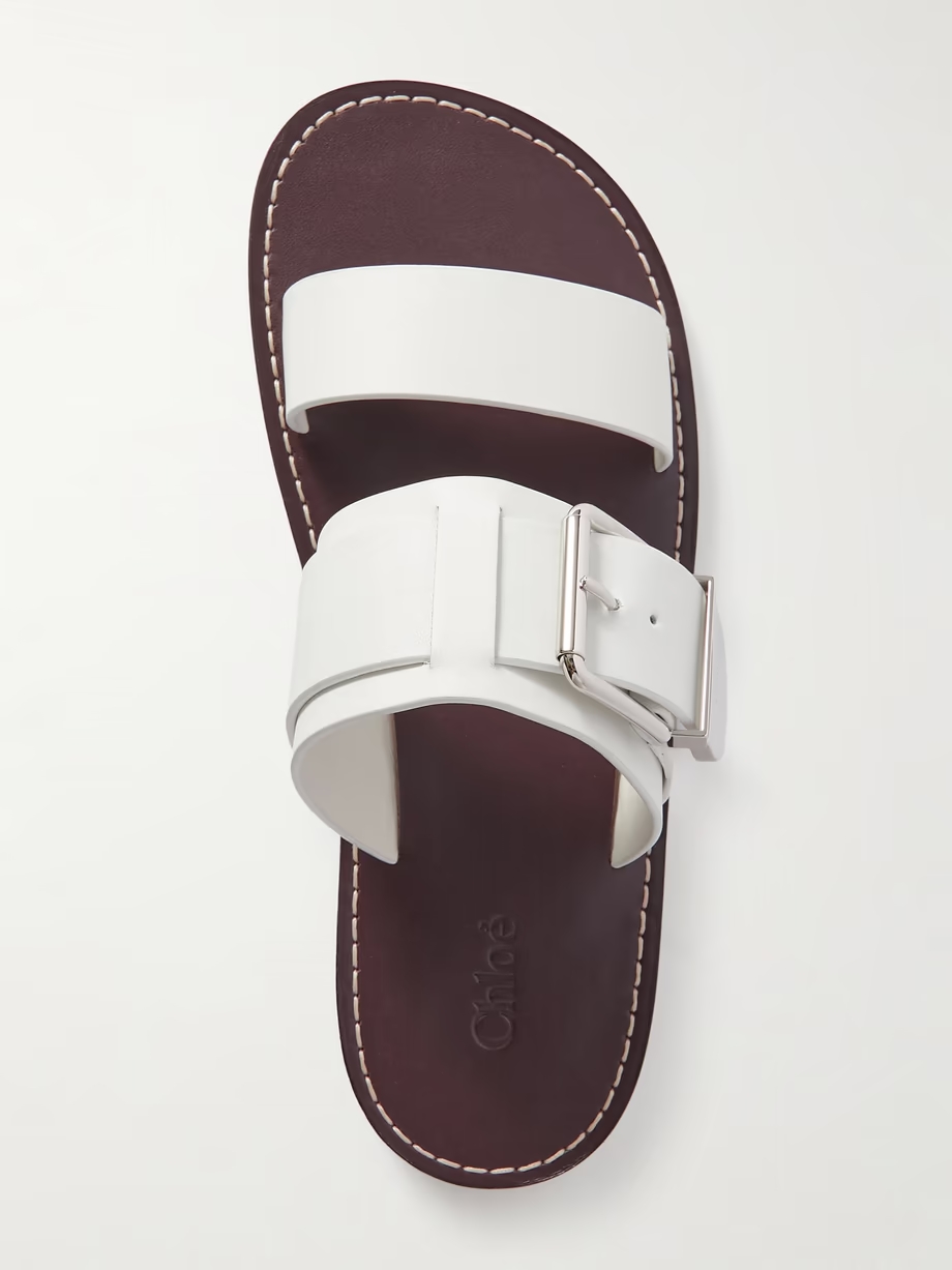 Rebecca leather slides