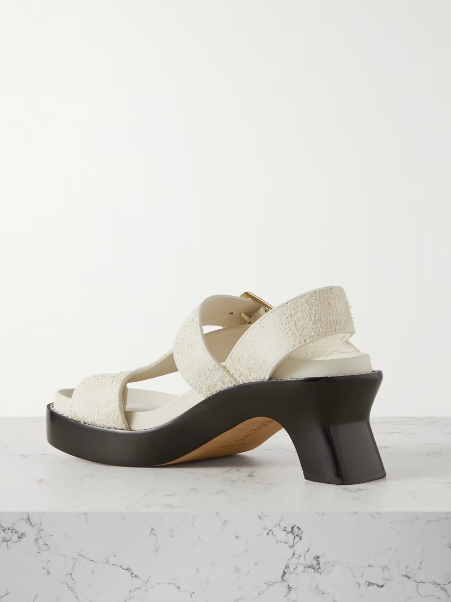 Ease brushed-suede sandals