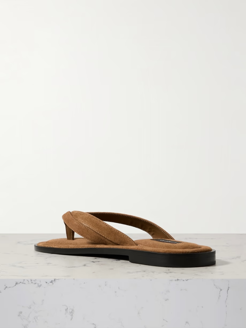 Morgan suede flip flops